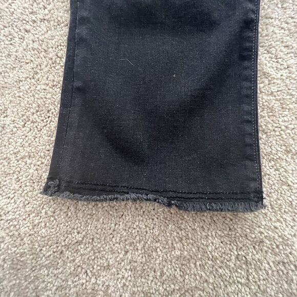 Care Label Cigar Bell Crop Black Jeans Barney’s New York Size 27 Raw Hem - Picture 3 of 9